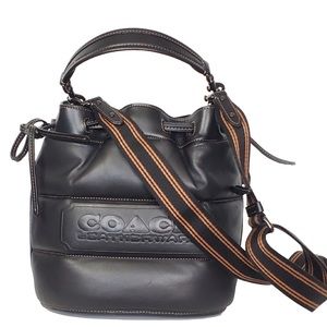 Coach *RARE Badge Field Quilted Leather Bucket Bag